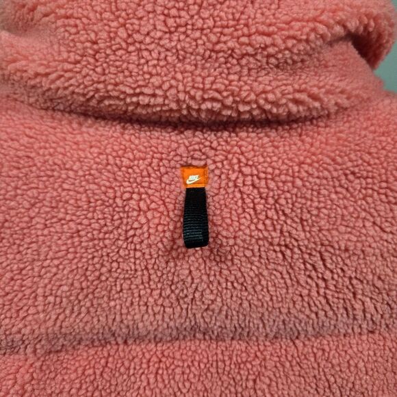 🐢 Nike Women’s Pink Therma-Fit Sherpa Full Zip Puffer Down Fill Jacket 🎿 - Picture 15 of 17